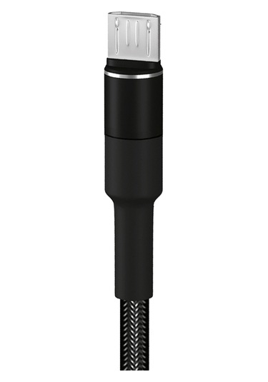 Hepu Hp-414 Solid Usb - Micro Usb Qc3.0 3.1a Şarj Kablosu 1mt Siyah