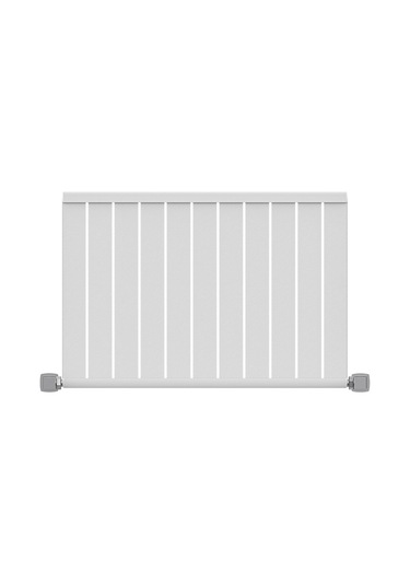 600x872mm Armoni Yatay Alüminyum Radyatör Snow White Beyaz