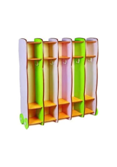 VESTİYER (5 BÖLMELİ) Kırmızı