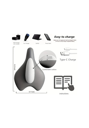 Elmpaly Kegel Egzersiz Aleti, Pelvik Taban Masajı, Oturaklı Titreşimli Kas Gevşetme Ev İçin Erkek Kadın