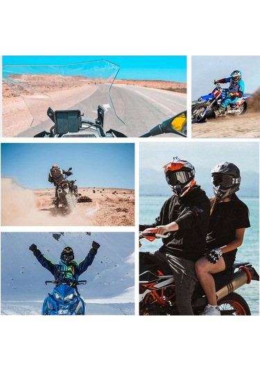 Besthome1 Telesın Gp-hbm-mt2-yh Kaskı Stantı 2. Nesil - Spor Kamera Aksesuarı Nilon+silikon+paslanmaz Çelik Siyah Siyah