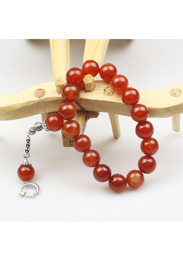 Akik Maskot Efe Doğal Taş Tesbih