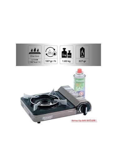 Orcamp Tekli Portatif Kamp Ocak Gaz Stop Emniyetli Çok Renkli