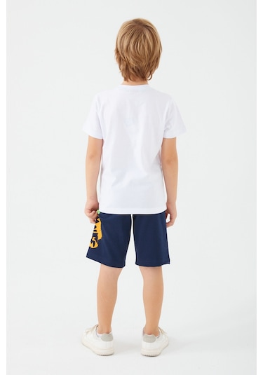 Mıckey Mouse Erkek Çocuk Bermuda Takım Beyaz