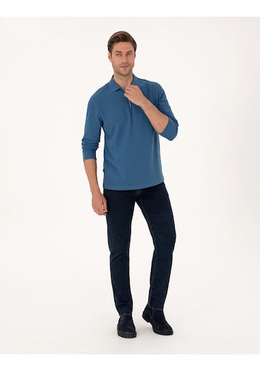 Pierre Cardin Erkek Açık Lacivert Sweatshirt 50314046-vr059 Açık Lacivert