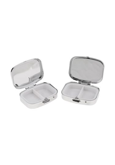 Suntek 2 Adet Vitamin Tıbbı Tablet Kutusu Hap Saklama Kutuları Diğer