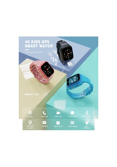 Teltree LT36 4G Çift Yönlü Arama Çocuk Akıllı Saat (İthalatçı Garantili)