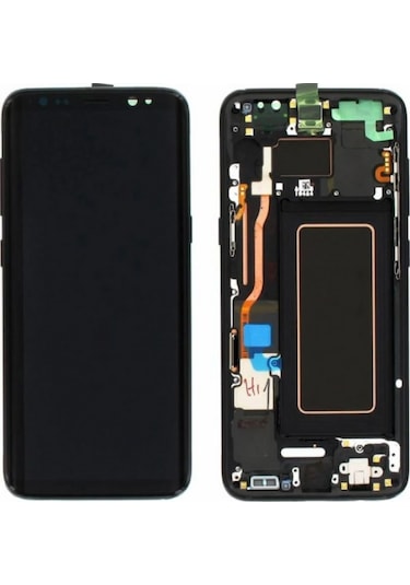 Samsung Galaxy S8 Sm-g950 Uyumlu Çıtalı Lcd Ekran Dokunmatik Siyah