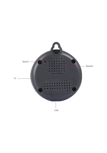 Geeroyoo V380 Pro Wifi Güvenlik Kamerası: 1080p Hd Gece Görüşü, İki Yönlü Ses, Hareket Algılama, Bebek/pet/ofis İzleme Çok Renkli