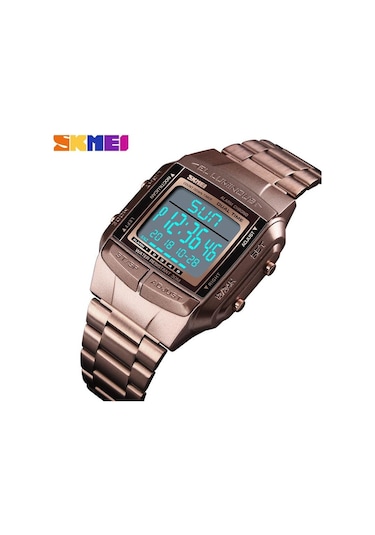 Gümüş Skmeı Spor Saat Erkekler Dijital Saat Elektronik Erkek Saatler Top Marka Lüks Su Geçirmez Erkek Izle