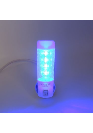 Uzun Led Gece Lambası 0,5W Tasarruflu Işıklı Fişli Düğmeli