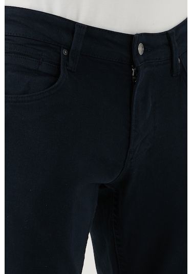 Buratti Pamuklu Regular Fit Normal Bel Boru Paça Jeans Erkek Kot Pantolon 2211C40Parma Lacivert