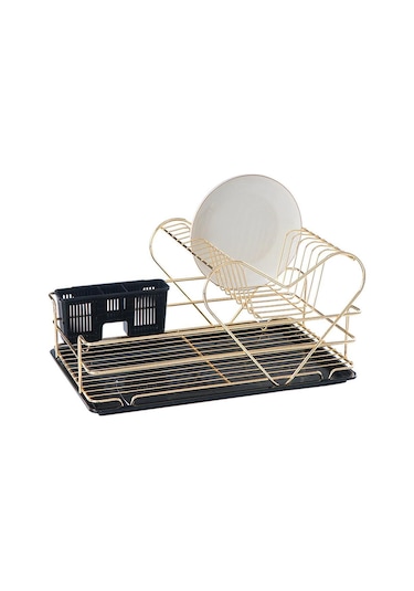 Acar Talon İki Katlı Tabaklık Bulaşıklık - Gold Gold