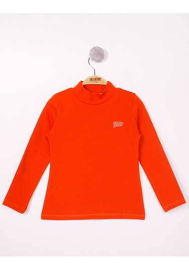 Toontoy Kız Çocuk Tnty Nakışlı Sweatshirt Kiremit