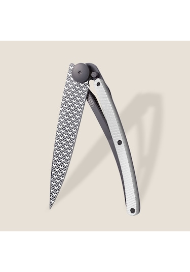 Deejo Kamp 37g, Light Grey Aluminium / Quadratic Beyaz