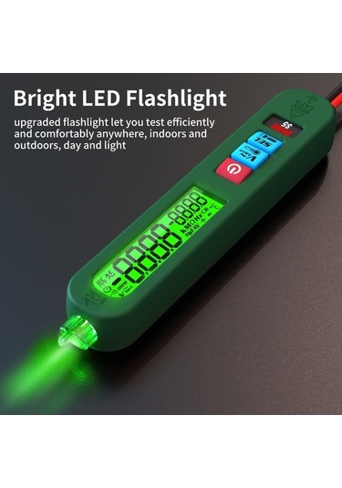 Artfulabode Profesyonel Dijital Multimetre, Voltaj Test, Renkli Ekran, Otomatik Kapanma, Fener Fonksiyonlu Çok Renkli