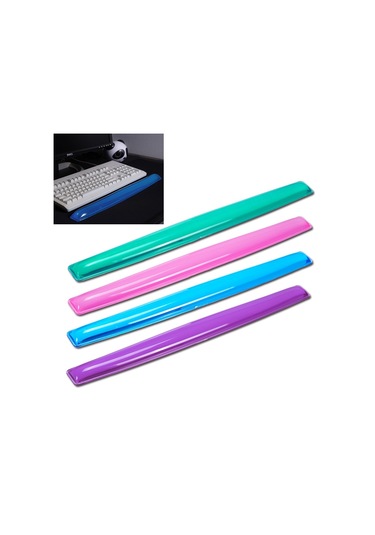 Montıan Şeffaf Silikon Bilezik Kalp Şeklinde Klavye Bilek Destekçisi, Rastgele Renk Teslimatı