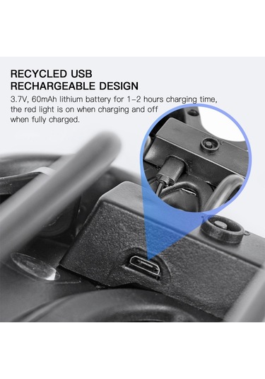 Wheel Up-bisiklet Eyer Usb Şarj İle Bisiklet Yumuşak Eyer Uyarı Y24469 Siyah