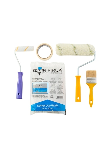 İzmir Fırça Boya Uygulama Seti 5 Parça