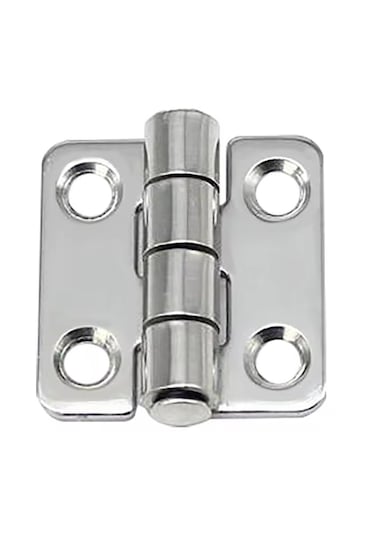 5'li Paslanmaz Krom Menteşe. 38x38mm. Cr-ni 304