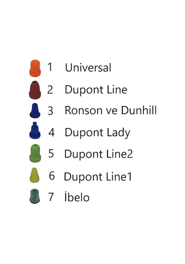 Dupont İbelo Carrier Dunhil Ronson Univeral Gaz Aparatı 8'li Set