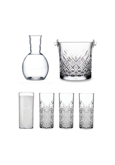 Paşabahçe Rakı Bardağı - Şişesi - Buz Kovası Takımı