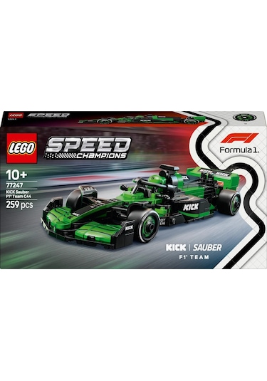 LEGO® Speed Champions KICK Sauber F1® Team C44 Yarış Arabası 77247 - 10 Yaş ve Üzeri Çocuklar için Yaratıcı Oyuncak Yapım Seti (259 Parça)