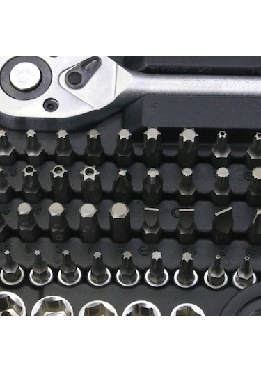 Cr-v Max 1/4 Cırcırlı Lokma Anahtar Takımı Bits Uç Seti 216 Parça