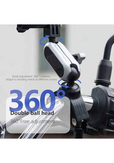 Puluz Pu862 Kamera Montajı Kelepçe Montajı Bisiklet Gümüş