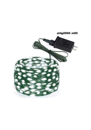 Dancemonkey Led Güneş Işığı Dış Mekan Suya Dayanıklı Veranda Işıkları White Light Eu Plug 30m 300 Leds Soğuk Beyaz