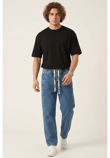 Bigdart Erkek Rahat Kesim Baggy Jean Pantolon 30076 - İndigo