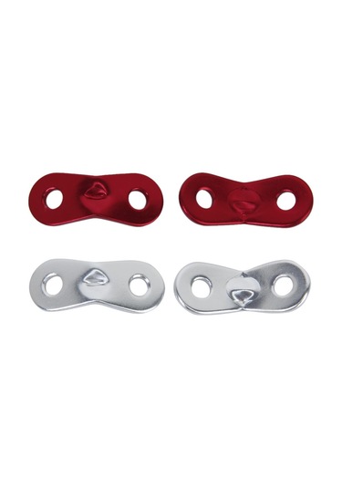 Homyl 10 Adet 5mm Alaşım Kilit Halat Gerdiriciler Kırmızı Kırmızı