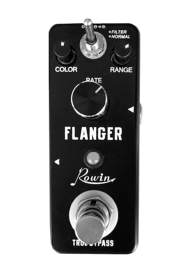 Yaozixa Rowin Ln-312 Analog Flanger Gitar Efekt Pedalı - 3 Knob Renk, Aralık, Hız Ve 2 Mod Filtre, Normal İle Doğru Bypass Ve Alüminyum Kasa
