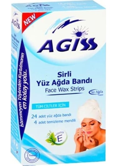 Agiss Tüm Ciltler için Yüz Bölgesi Sir Ağda Bantları 28'li