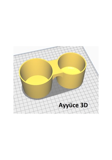 Ayyüce 3d, Mini Cooper S 2013 Kasa Bardaklık Stand, 1x, Siyah