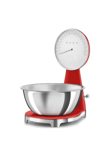 Smeg 50's Style Retro Kırmızı Analog Mutfak Tartısı Ksf01rdww Kırmızı