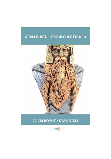 Yüzüklerin Efendisi Gimli Figürü 12 Cm Polyester Kolayca Sergileme 1 Adet