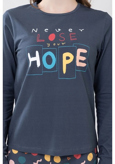 Baykar Kız Çocuklar İçin Pantolonlu Pijama 313436571 Mavi