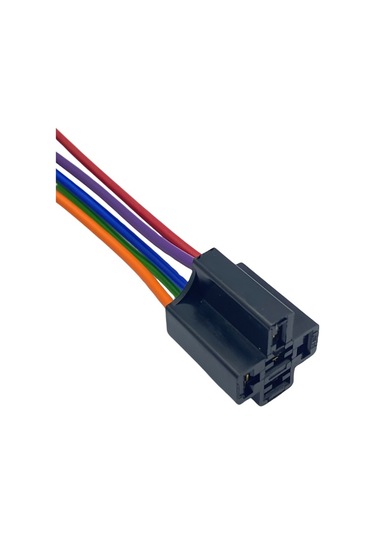 Röle Soketi Röle Yuvası 5 Uçlu Siyah 5 Kablolu