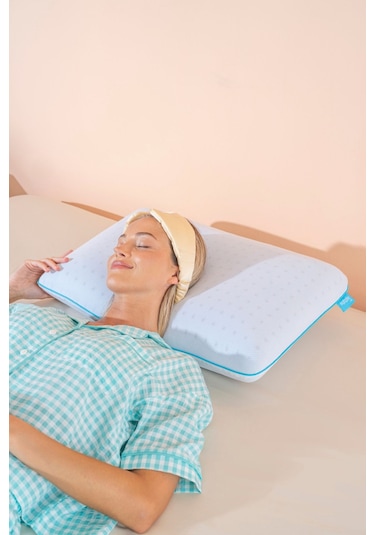 Aroma Terapi Okyanus Esintisi Visco Yastık Ve Yastık Spreyi Beyaz