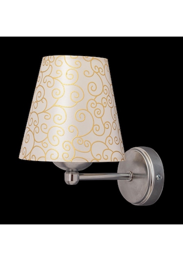 Otel Duvar Aplik Gümüş