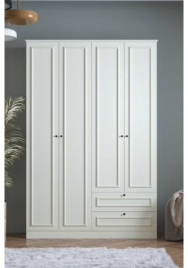 Sarmobi Mira 4 Kapaklı 2 Çekmeceli Dolap 54mra600108ayay Bej