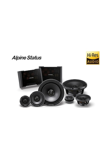 Alpine Hdz-653 3 Yollu 16cm Hi-res Komponent Mid Takımı 300 Watt