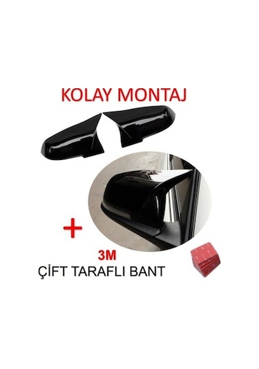 Opel Astra J Kasa Yarasa Batman Ayna Kapağı 2009 2015 Piano Black