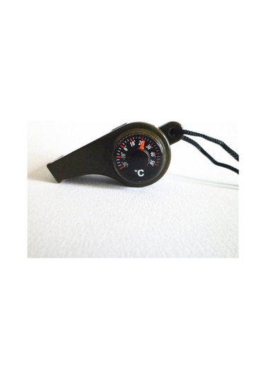 Sahada Hayatta Kalma Malzemeleri Düdük Pusula Büyüteç El Feneri Yeşil