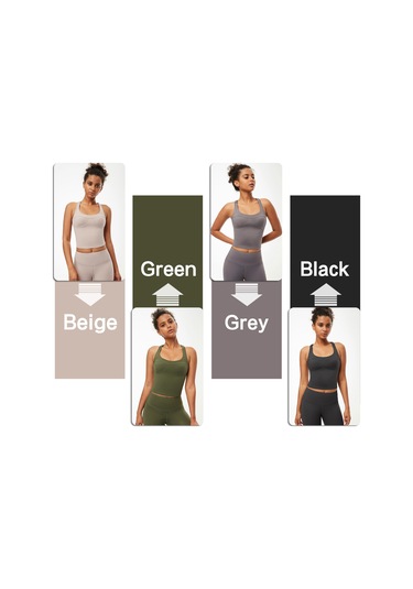 Wezone Kadınlar İçin Hızlı Kuruyan, Nefes Alabilen Çapraz Sırtlı Yoga Atleti Rahat Ve Destekleyici Spor Giyim Gri