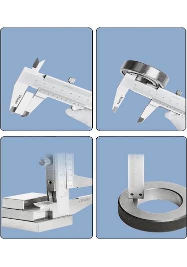 Syntek Paslanmaz Çelik Endüstriyel Tip Mekanik Mikrometre Kalınlı