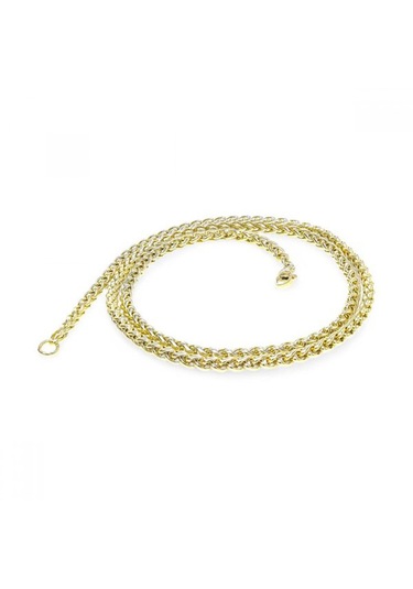 Erkek Çelik Zincir Kolye 4mm 9187 Altın