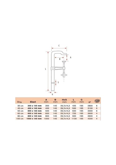 BULUT Ağır Tip Dövme İşkence Esnek Pullu 30 cm 300x140mm