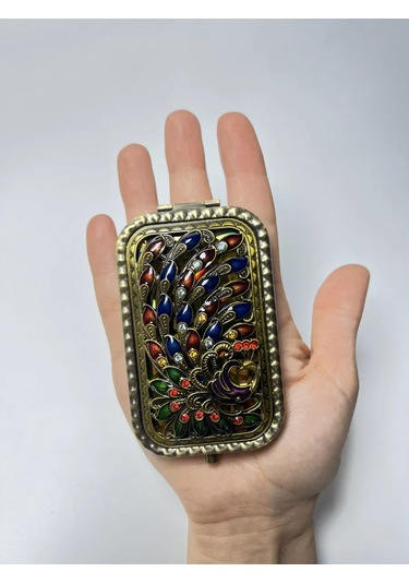 Mama Karma Cep Aynası Katlanabilir Hediye 226721607 Altın Rengi